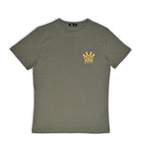MEER Crown Crest Tee – Olive Green | 100% Cotton