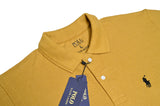 Golden‑Mustard Polo Shirt – Classic Fit | 100% Cotton Piqué
