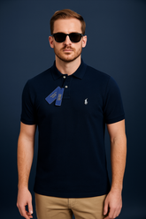 Midnight-Black Polo Shirt – Classic Fit | 100% Cotton Piqué