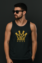 MEER Crown Tank – Midnight Black | 100% Cotton