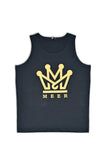 MEER Crown Tank – Midnight Black | 100% Cotton