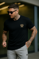 Royal Crown Print Tee Black