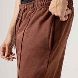 Tapered Brown Lounge Pants