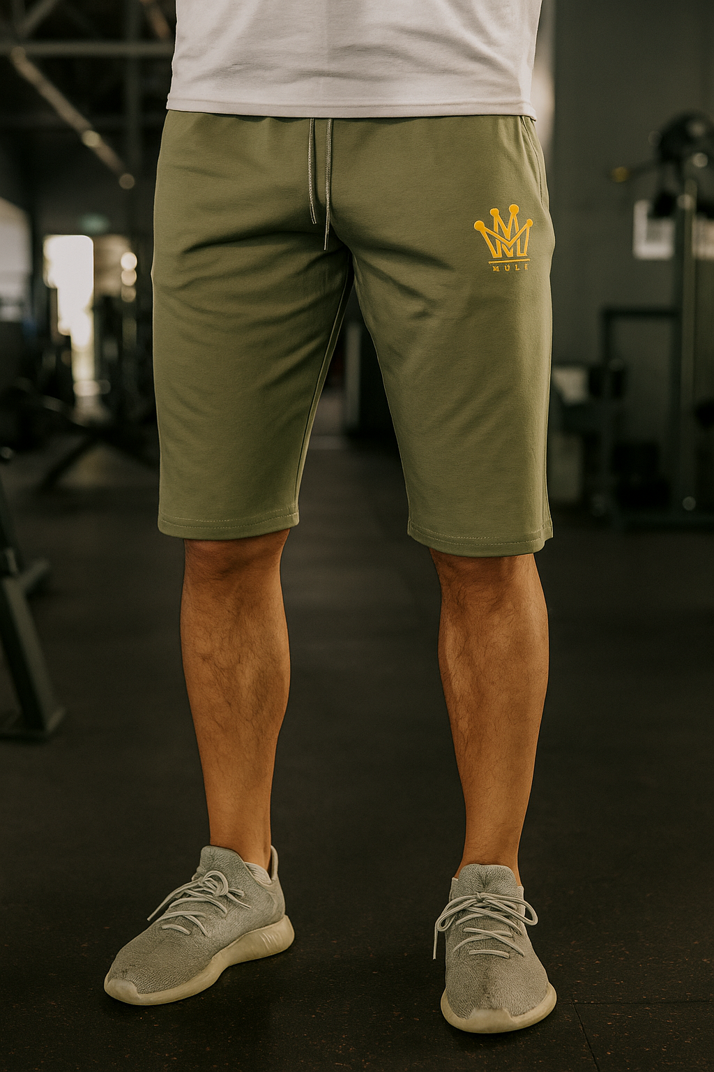 MEER Crown Jogger – Olive Green | Cotton‑Rich Lounge Trouser