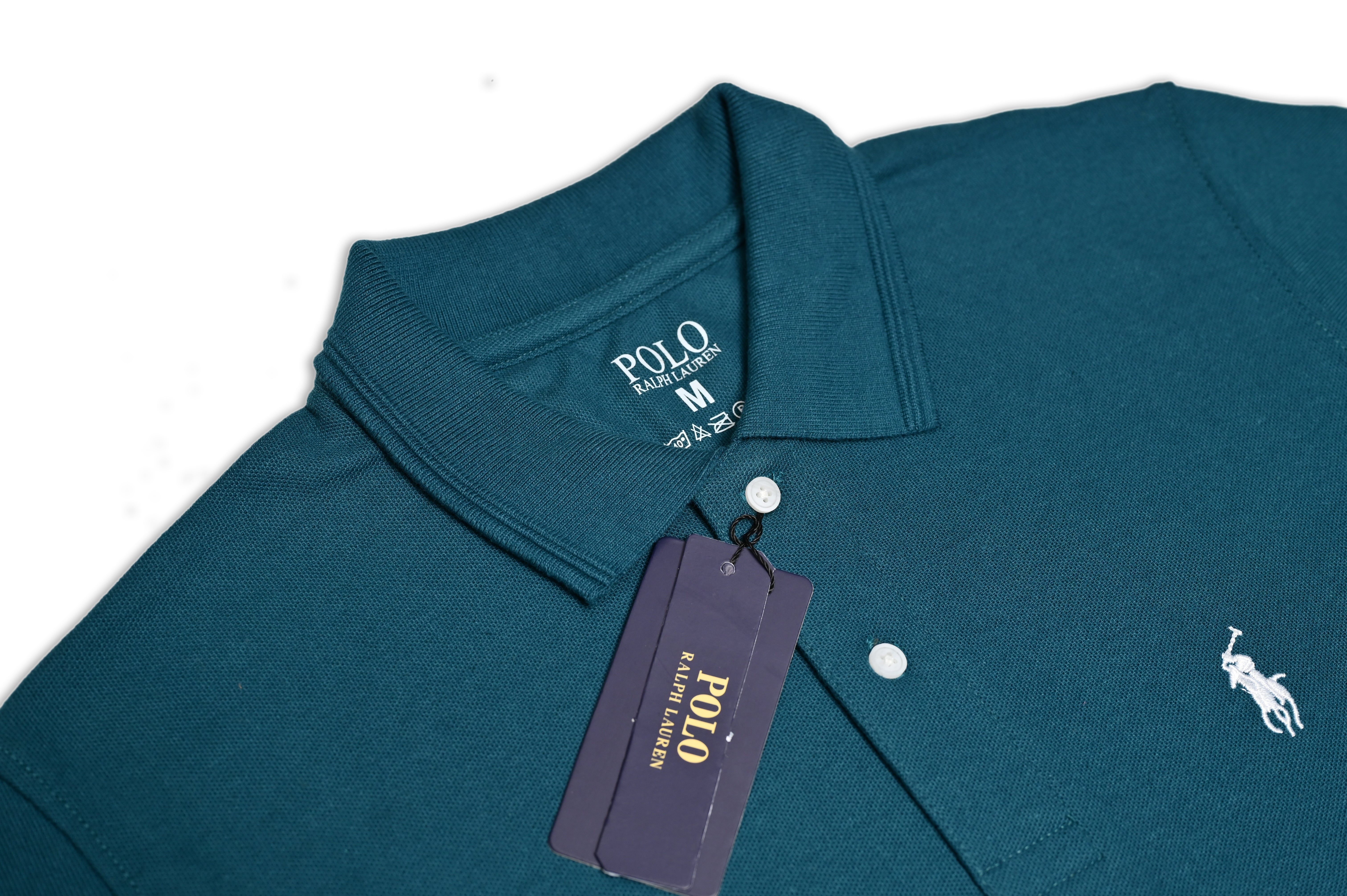 Deep‑Teal Polo Shirt – Classic Fit    | 100% Cotton Piqué