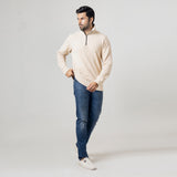 Mock Neck Zip Fleece Sweatshirt