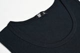 Quirky Ostrich Tank – Midnight Black | 100% Cotton