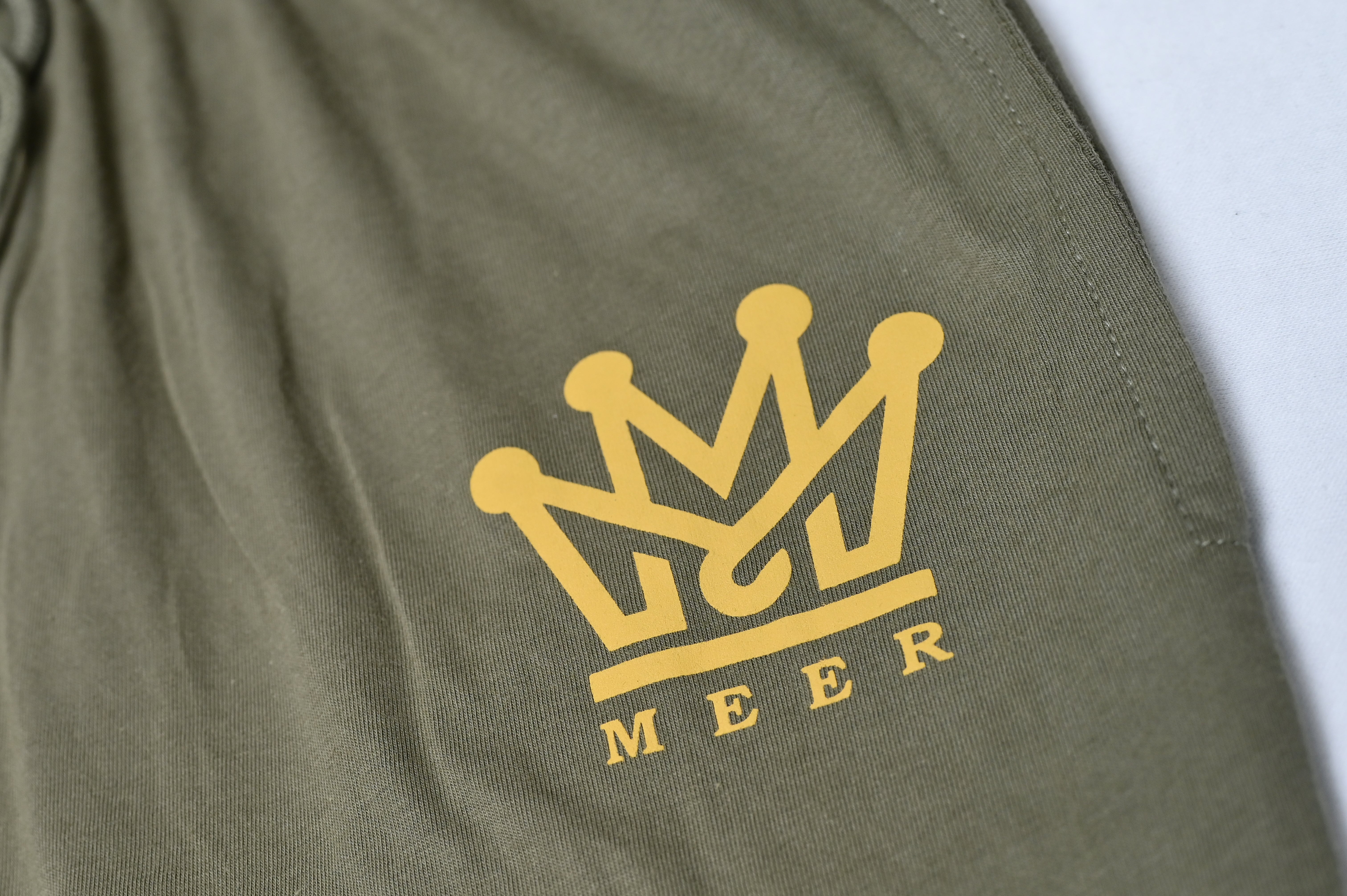 MEER Crown Tracksuit Set – Olive Green | Ultra‑Soft Cotton Blend