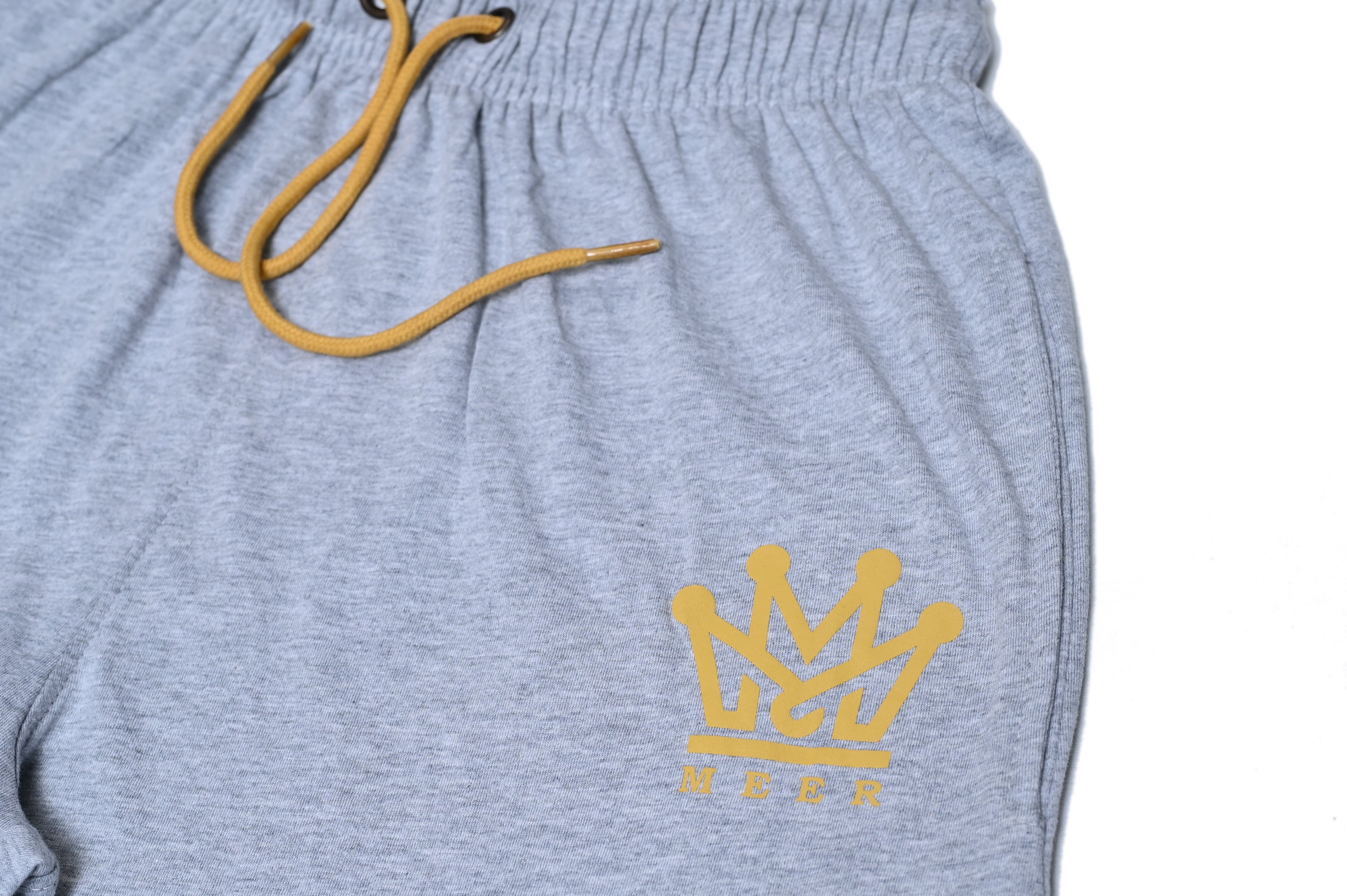 MEER Crown Jogger – Heather Grey | Cotton‑Rich Lounge Trouser